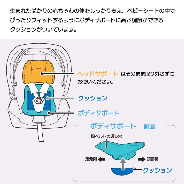 ベビーシート i-Snug　アイ・スナグ ISOFIX対応ベース付(ブラック)